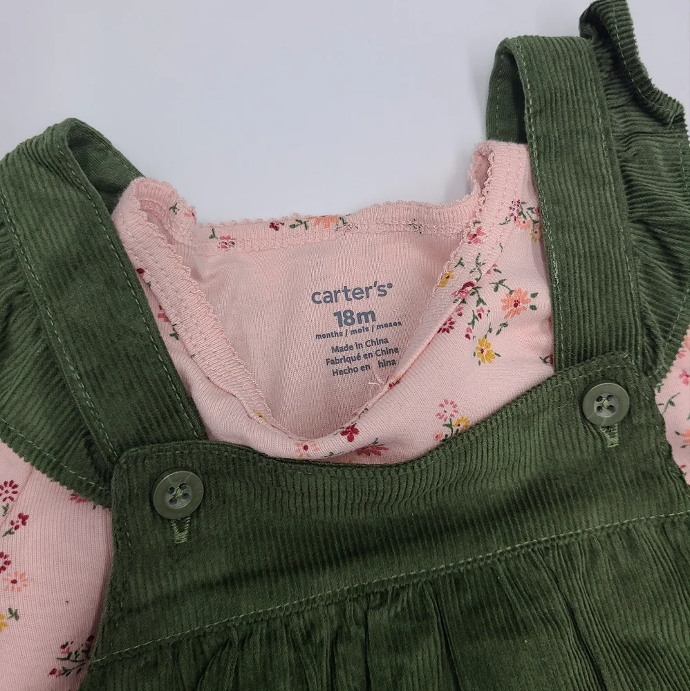 NEW Carter's corduroy jumper set size 18 months
